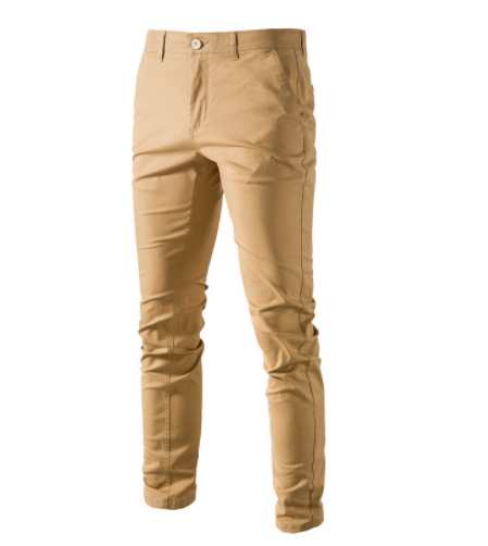 Load image into Gallery viewer, Solid Color Slim Fit Men&#39;s Pants
