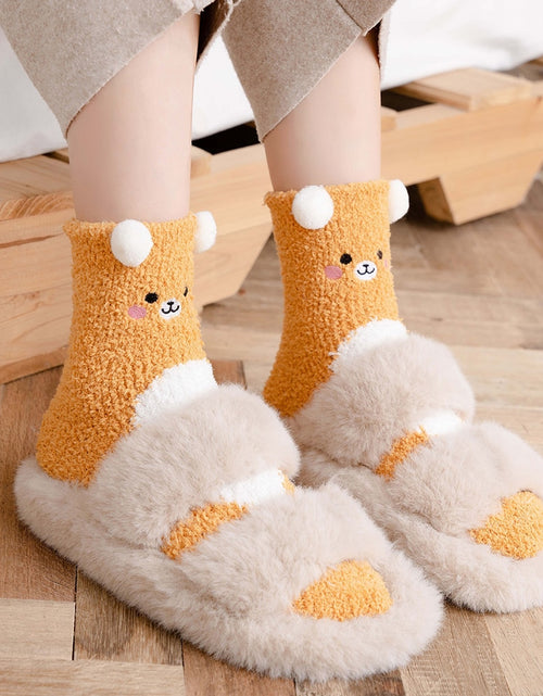 Load image into Gallery viewer, Women&#39;s  Fuzzy Socks Winter Warm Fleece
