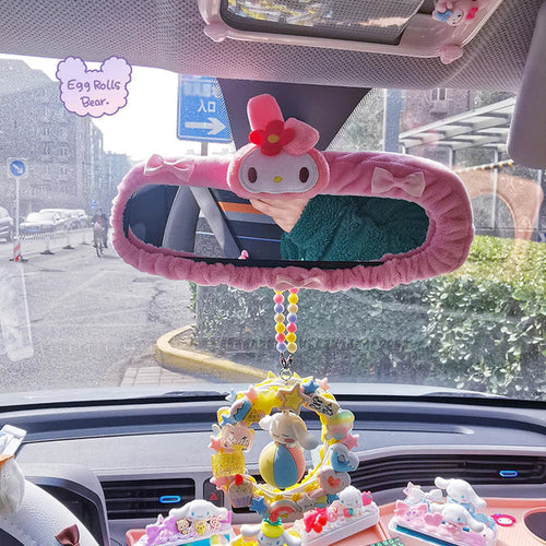 Load image into Gallery viewer, Plush Car Rear View Mirror
