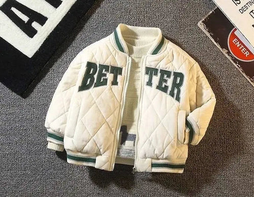 Load image into Gallery viewer, Kinder Baseball &quot;BETTER&quot; Bomber Jacket
