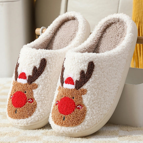 Load image into Gallery viewer, Winter Fluffy Fur Flat Slippers
