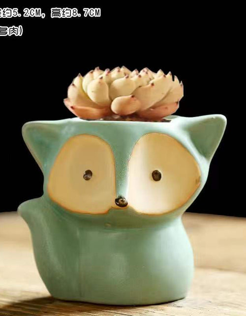 Load image into Gallery viewer, Lovely Fox Style Plant Pot
