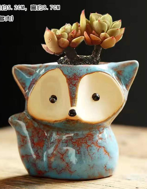 Load image into Gallery viewer, Lovely Fox Style Plant Pot
