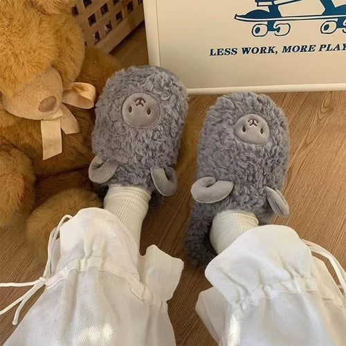 Load image into Gallery viewer, Winter Indoor Home Couple Slippers
