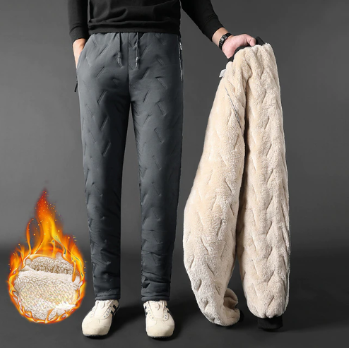 Load image into Gallery viewer, Winter Men Lambswool Sweatpants
