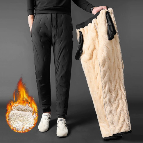 Load image into Gallery viewer, Winter Men Lambswool Sweatpants
