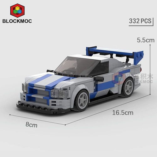 Load image into Gallery viewer, JDM Nissan Fast &amp; Furious Blocks Toys
