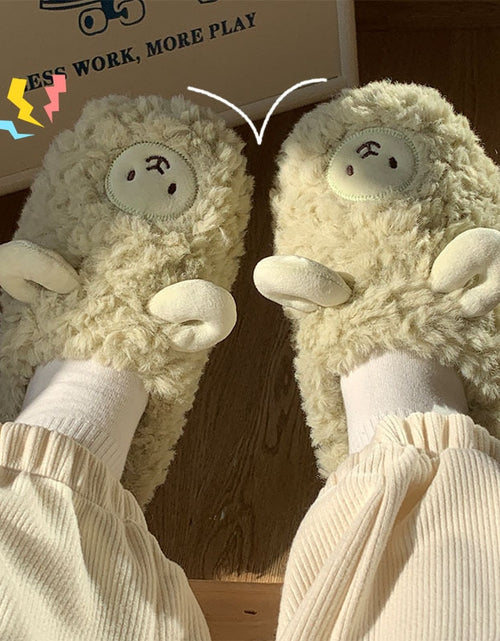 Load image into Gallery viewer, Winter Indoor Home Couple Slippers
