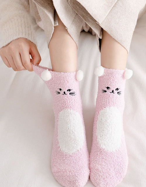 Load image into Gallery viewer, Women&#39;s  Fuzzy Socks Winter Warm Fleece
