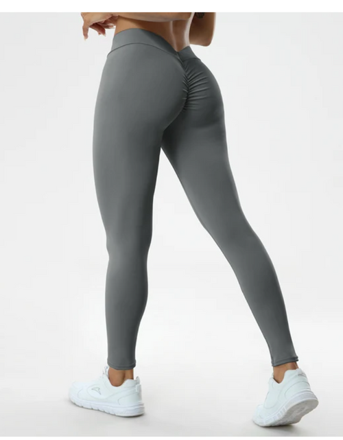 Load image into Gallery viewer, Sexy V Butt Push Up Fitness High Waist Pants
