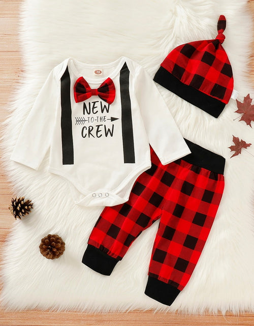 Load image into Gallery viewer, Cute 3PCS Set Newborn Baby Boy Clothes
