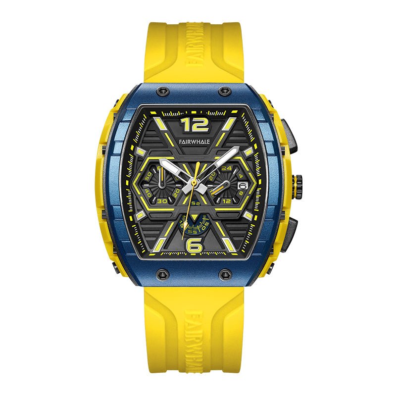 Multi-Hand Chronograph Rubber Strap