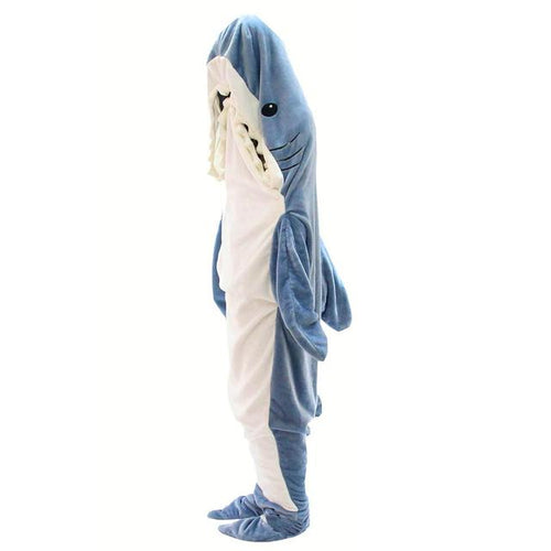 Load image into Gallery viewer, Shark Sleeping Bag Pajamas
