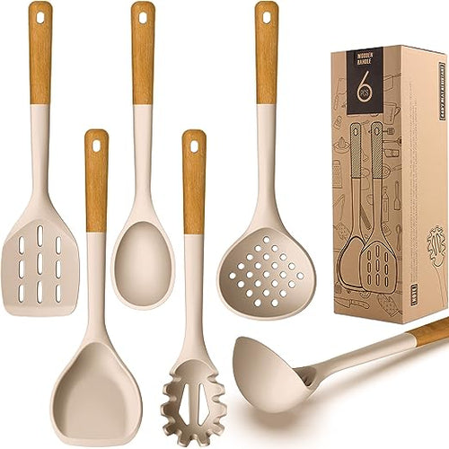 Load image into Gallery viewer, Silicone Cooking Utensils Set
