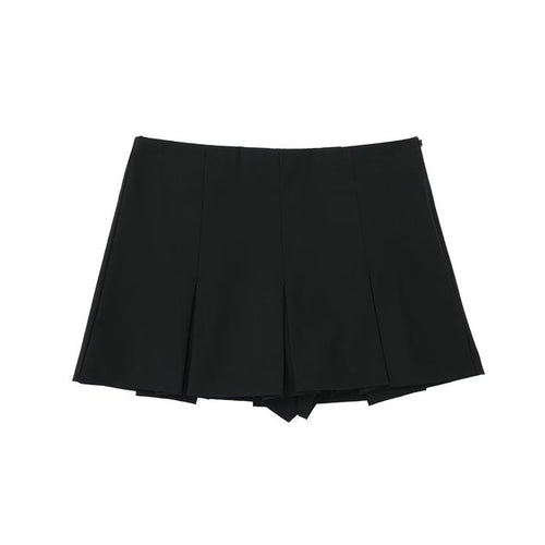 Load image into Gallery viewer, High Waist Wide Pleats Shorts Skirts
