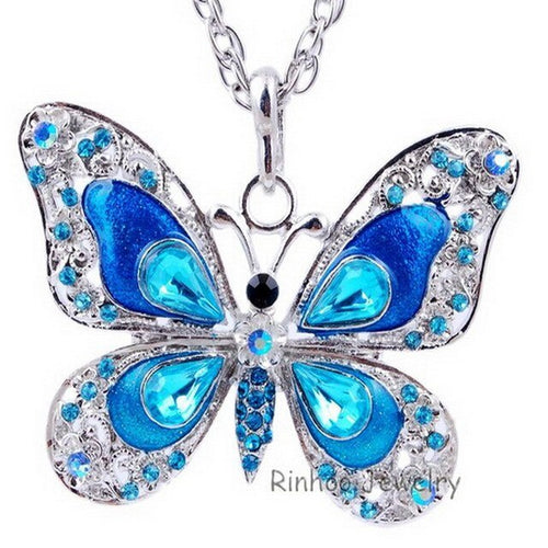 Load image into Gallery viewer, Colorful Butterfly Necklace
