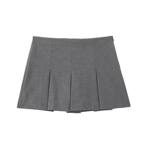 Load image into Gallery viewer, High Waist Wide Pleats Shorts Skirts
