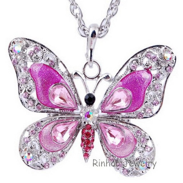 Colorful Butterfly Necklace