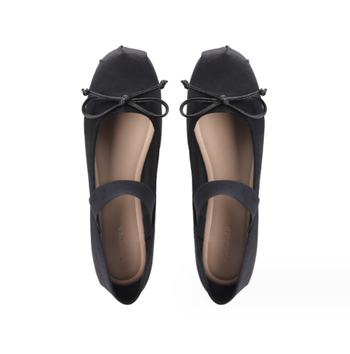 Load image into Gallery viewer, Black Ballet Flats
