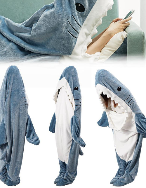 Load image into Gallery viewer, Shark Sleeping Bag Pajamas
