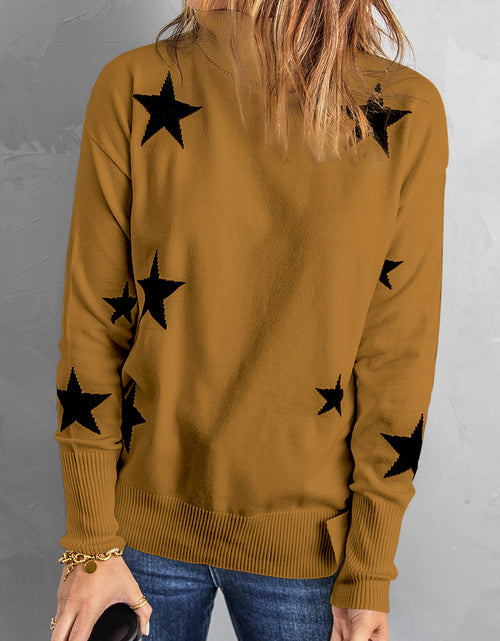 Load image into Gallery viewer, Star Print Sweater
