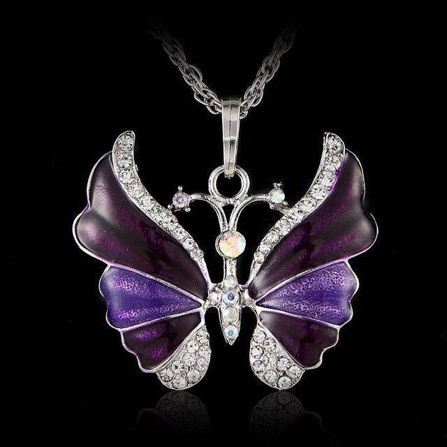 Colorful Butterfly Necklace