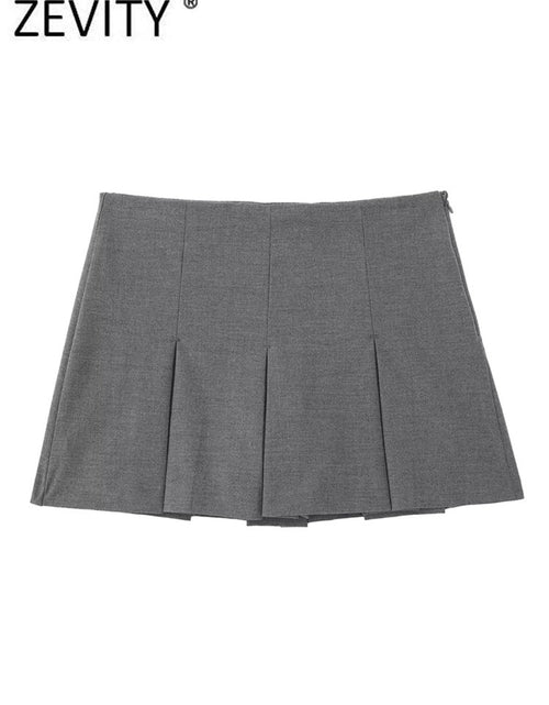 Load image into Gallery viewer, High Waist Wide Pleats Shorts Skirts
