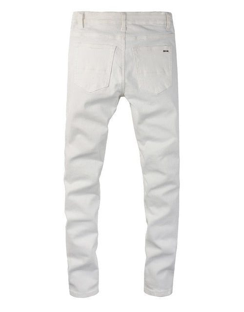 Load image into Gallery viewer, White Bandana Jeans
