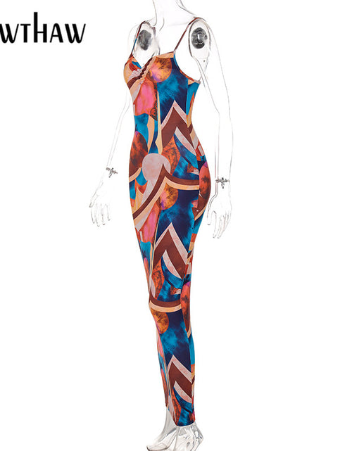 Load image into Gallery viewer, Long Pencil Strap Dress
