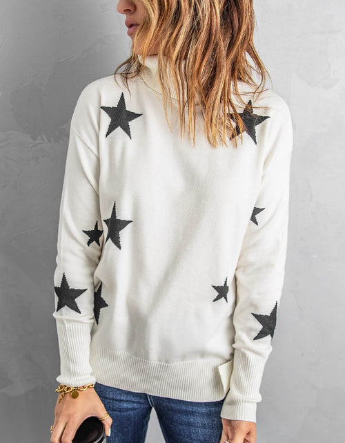 Load image into Gallery viewer, Star Print Sweater
