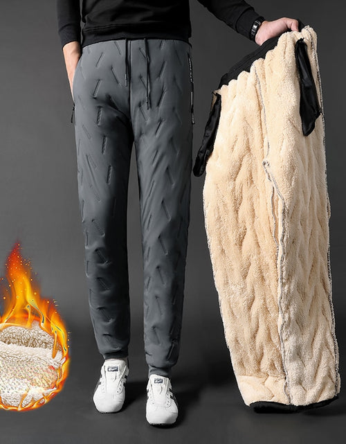 Load image into Gallery viewer, Winter Men Lambswool Sweatpants
