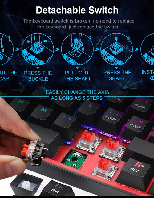 Load image into Gallery viewer, Mini Mechanical Gaming Wired Keyboard
