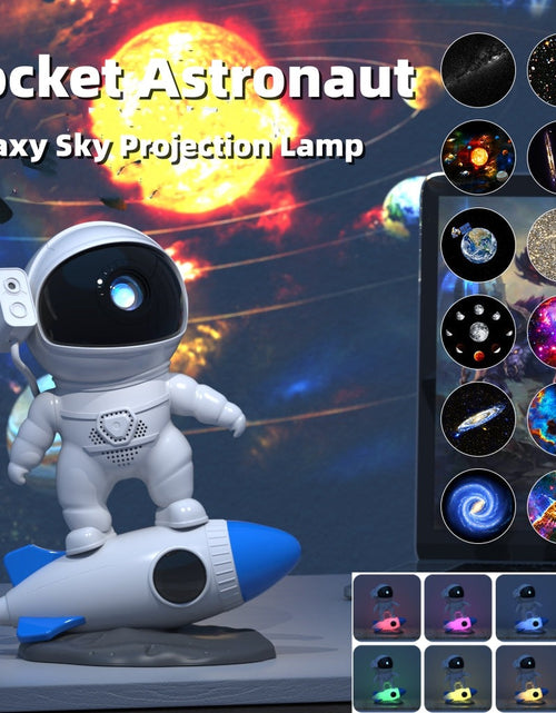 Load image into Gallery viewer, Rocket Astronaut Galaxy Starry Sky Projector Lamp Desktop
