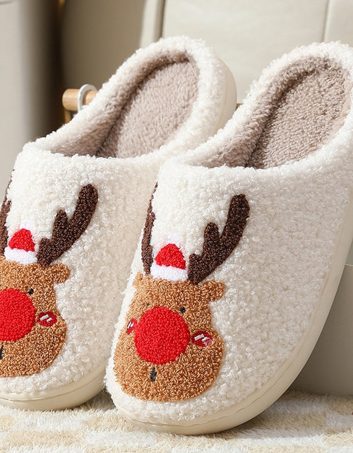 Load image into Gallery viewer, Winter Fluffy Fur Flat Slippers
