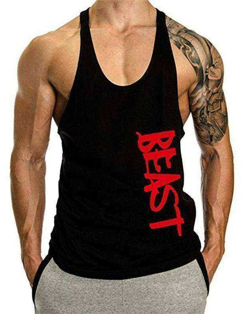 Load image into Gallery viewer, Beast Aesthetic Apparel Stringer Fitness Muscle Shirt
