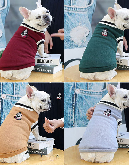 Load image into Gallery viewer, College Style Warm Dog Clothes
