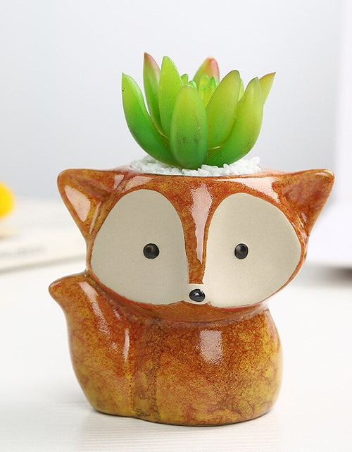 Load image into Gallery viewer, Lovely Fox Style Plant Pot
