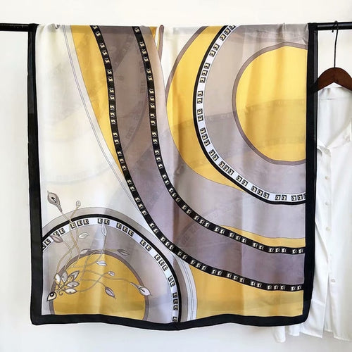 Load image into Gallery viewer, Silk Winter Scarf Luxury Design
