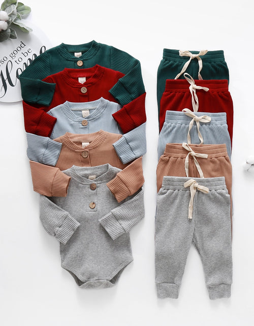 Load image into Gallery viewer, Infant Knitted Clothes Set
