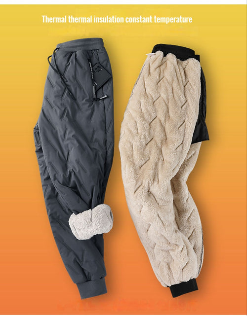 Load image into Gallery viewer, Winter Men Lambswool Sweatpants
