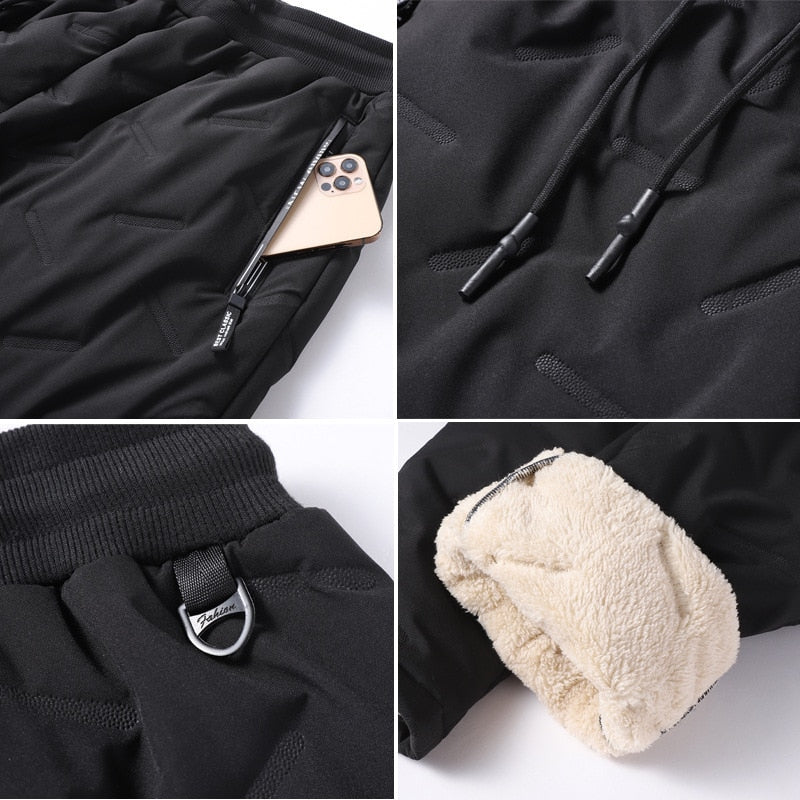 Winter Men Lambswool Sweatpants