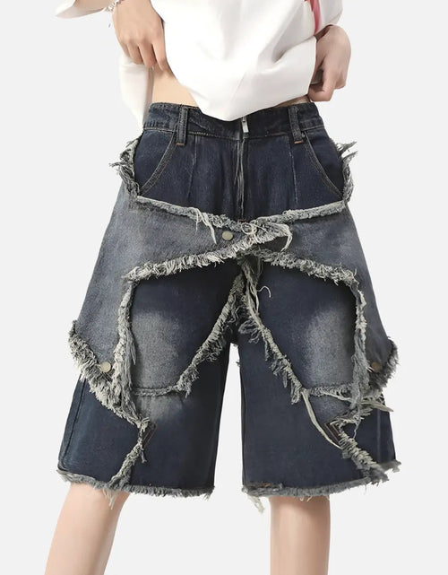 Load image into Gallery viewer, Short Denim T-BuckStar
