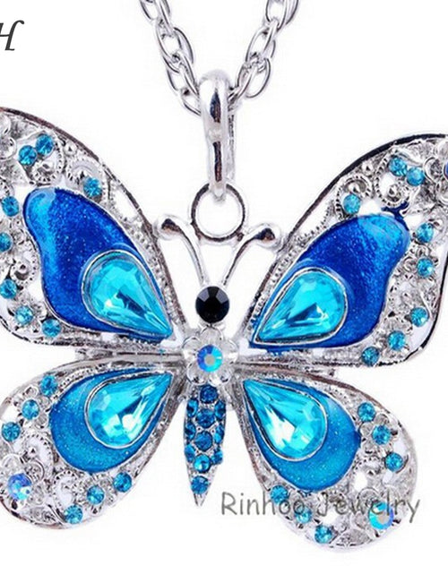 Load image into Gallery viewer, Colorful Butterfly Necklace
