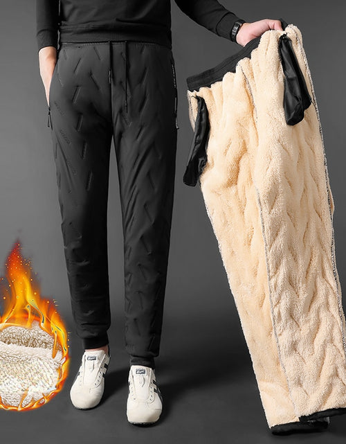 Load image into Gallery viewer, Winter Men Lambswool Sweatpants
