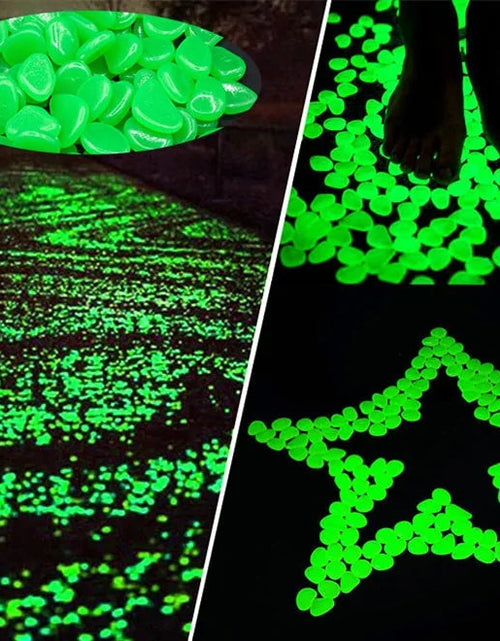 Load image into Gallery viewer, Glow in the Dark Garden Pebbles
