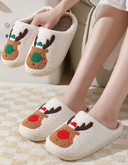 Load image into Gallery viewer, Winter Fluffy Fur Flat Slippers
