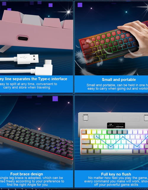 Load image into Gallery viewer, Mini Mechanical Gaming Wired Keyboard
